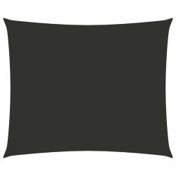 Voile toile d'ombrage parasol tissu oxford rectangulaire 5 x 6 m anthracite 02_0009714