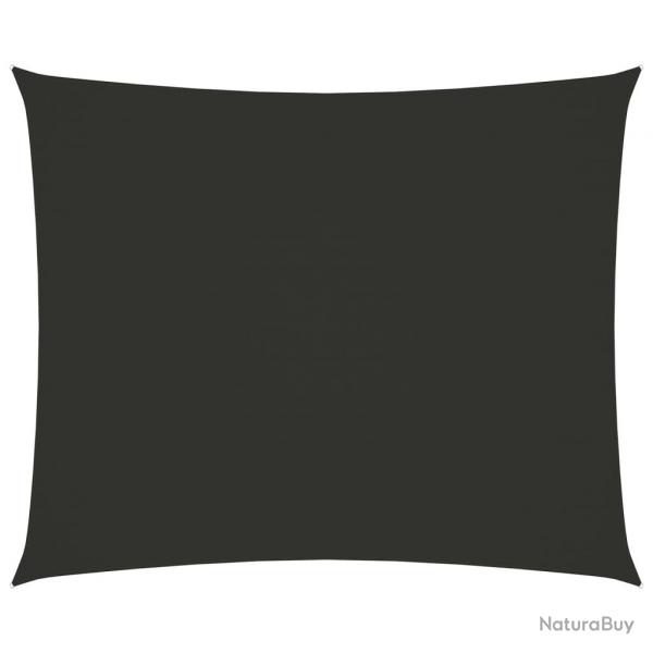 Voile toile d'ombrage parasol tissu oxford rectangulaire 5 x 6 m anthracite 02_0009714