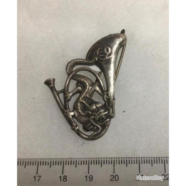 FRANCE CHASSEURS - Insigne  2 Bataillon de Chasseurs  Pied (pavillon  droite)