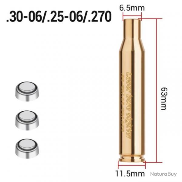 Cartouche laser de rglage calibre 30-06 / 25-06 / .270