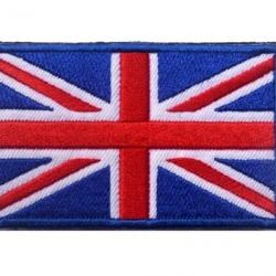 Patch drapeau - Grande-Bretagne/Angleterre - velcro - Livraison gratuite