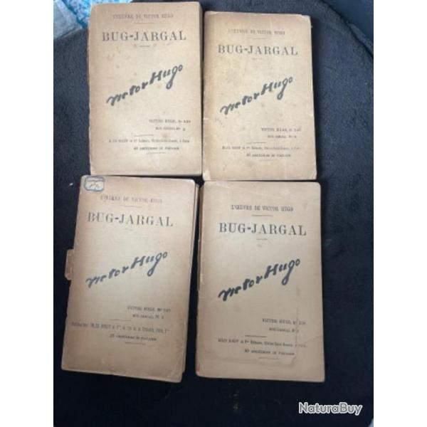 4 Volumes : Bug-Jargal  ,Victor Hugo,  Editions Jules RouffVictor Hugo N 237,238,239,240