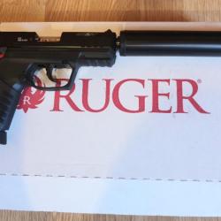 Pack .22lr pistol Ruger sr22 + silencieux + boite subso balles