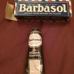 Crème BARBASOL , Crème à raser US ORIGINALE WW2  P1x
