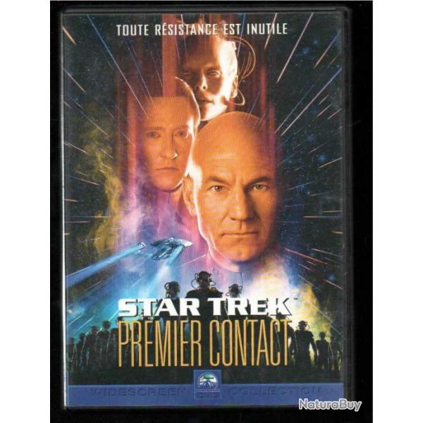 star trek premier contact , capitaine picard dvd science-fiction , aventure