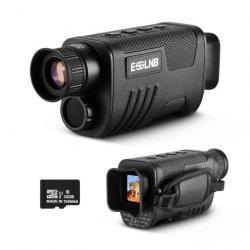 Monoculaire de vision nocturne 8X 1080P Télescope Zoom numérique 2-8X Télescope de chasse infrarouge