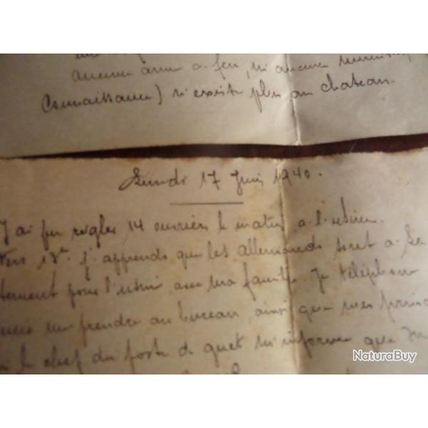 lettre manuscrite de l entre des troupes allemandes en juin 1940 dans le cher