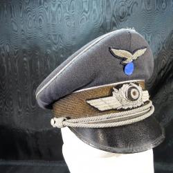 casquette officier de la luftwaffe fabriquant EREL WW2 3 éme REICH