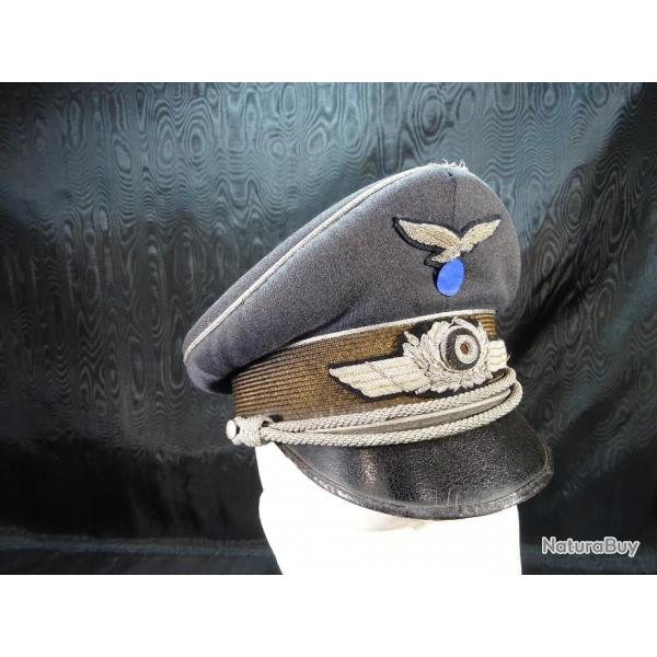 casquette officier de la luftwaffe fabriquant EREL WW2 3 me REICH