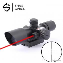 SPINA OPTICS lunette de visée tactique 2.5-10x40 avec Laser Rouge - LIVRAISON GRATUITE !!