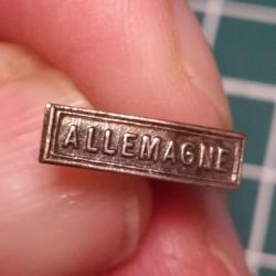 ALLEMAGNE, PETITE  "BARRETTE" POUR RAPPEL DE MEDAILLE 14/15MM X 3/4MM