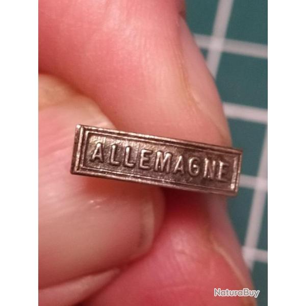 ALLEMAGNE, PETITE  "BARRETTE" POUR RAPPEL DE MEDAILLE 14/15MM X 3/4MM