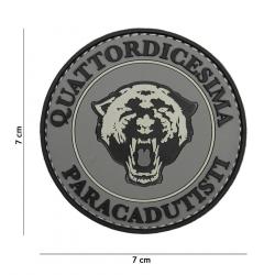 Patch 3D PVC Quattordicesima Paracadutisti gris