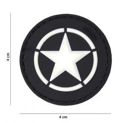 Patch 3D PVC Allied Star noir