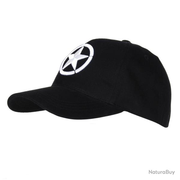 Casquette Baseball Etoile Allie WWII (Couleur Noir)