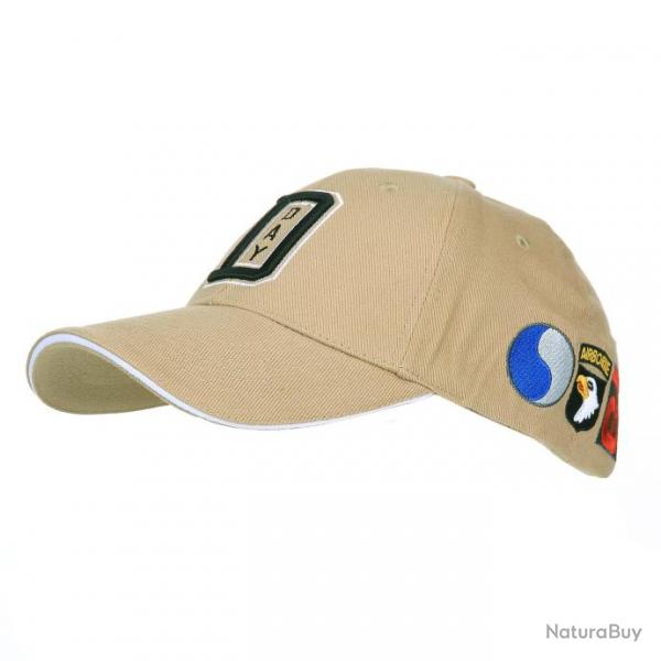 Casquette baseball US WWII D-Day (Couleur Sable)