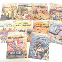 Lot livrets livres histoire Guerre FFL Forces Françaises Libres, Libération. Années 1947. Indochine