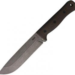 Couteau Reiff Knives F6 Leuku Survival Green Manche Micarta Lame Acier CPM-3V USA REKF611GCMBRLR