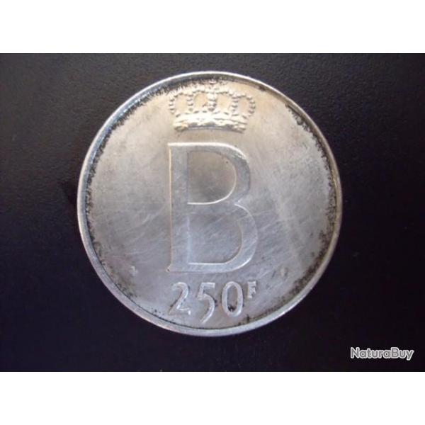 BELGIQUE = MONNAIE DE BAUDOUIN 1er  250 FRANCS EN ARGENT