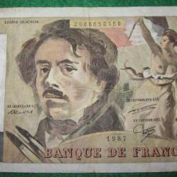 France billet de 100 Francs E.Delacroix de 1987