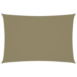 Voile toile d'ombrage parasol tissu oxford rectangulaire 2,5 x 4,5 m beige 02_0009574