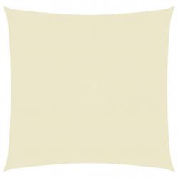 Voile toile d'ombrage parasol tissu oxford carré 5 x 5 m crème 02_0009517