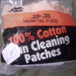 patches de nettoyage coton pour calibre 28 à 35