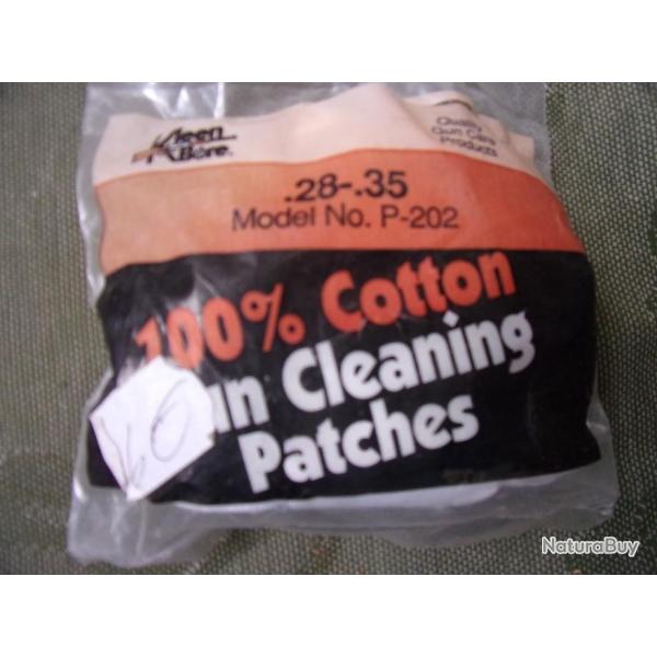 patches de nettoyage coton pour calibre 28  35