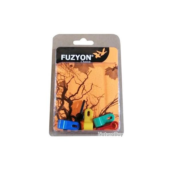 Blister de 5 attaches fuzyon hybride en plastique  7,5mm