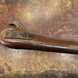 Holster Slim Jim cuir repoussé, pour Colt 1860 ou Remington New Army