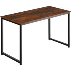 ACTI-Table de bureau Fabio Bois foncé industriel, rustique 120 cm table465