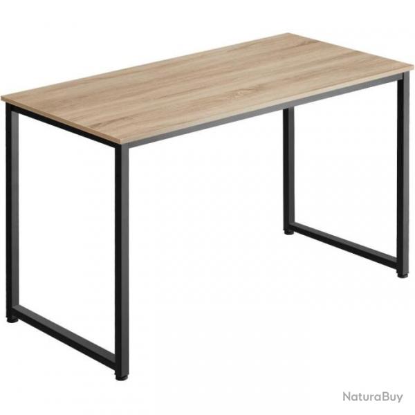 ACTI-Table de bureau Fabio Bois clair industriel, chne 120 cm table466