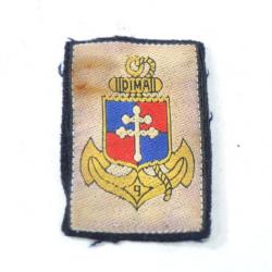 ancien insigne tissu patch brodé 9 DIMA - tâché (B)