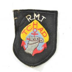 Ancien insigne tissu patch brodé R.M.T. MMT TCHAD