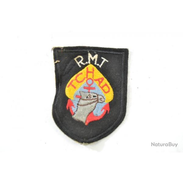 Ancien insigne tissu patch brod R.M.T. MMT TCHAD