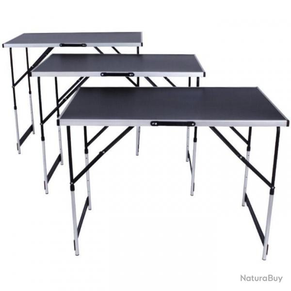 ACTI-Lot de 3 tables  tapisser pliable table030