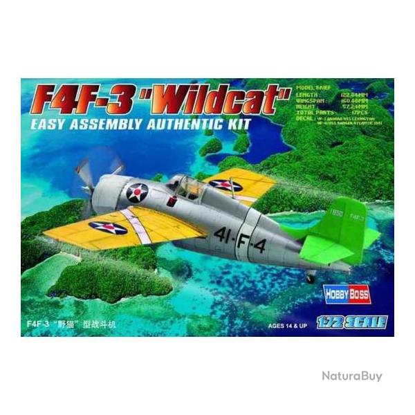 Maquette  monter - F4F-3 Wildcat 1/72 | Hobby boss (0000 1917)