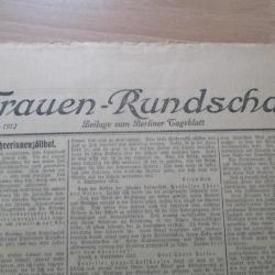 Journal Frauen-Rundschau 1912