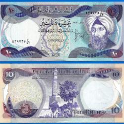 Iraq 10 Dinars 1980 a 1982 Irak Billet Dinar