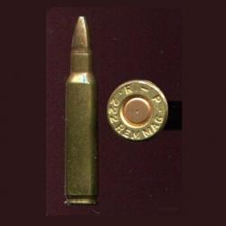 .222 Remington Magnum - balle cuivre petite pointe plomb - RP
