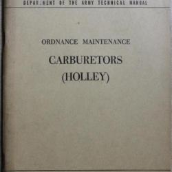 Ordnance Maintenance TM 9-1826D : Carburetors (Holley) de 1951