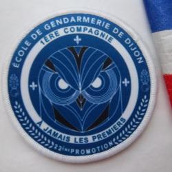 écusson collection militaire école Dijon 1ère compagnie 22 éme promotion