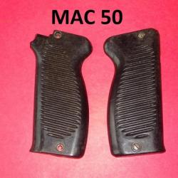 plaquettes poignée pistolet MAC 50  + 2 vis MAC50 - VENDU PAR JEPERCUTE (D24A153)