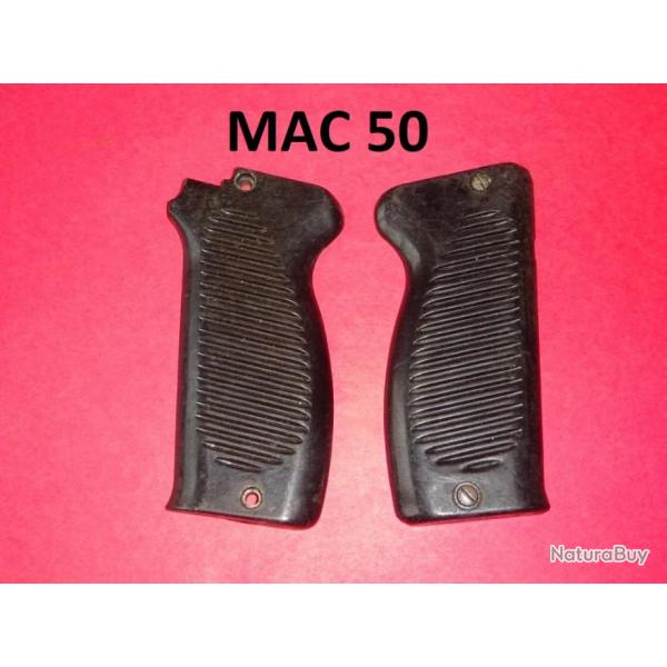 plaquettes poigne pistolet MAC 50  + 2 vis MAC50 - VENDU PAR JEPERCUTE (D24A153)
