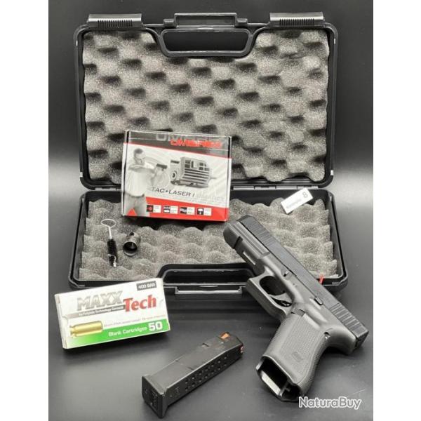 Mega Promo - Pack prt  tirer Pistolet Glock 17 Gen5 avec laser calibre 9mm PAK