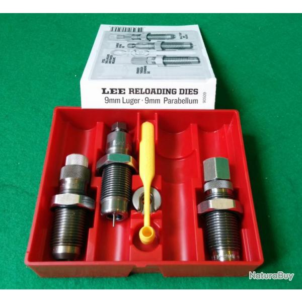 LEE RELOADING DIES - 3 OUTILS - 9mm LUGER / 9MM PARABELLUM