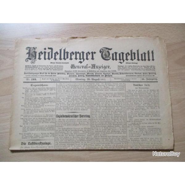 Journal Heidelberger Tageblatt 1912 (2)