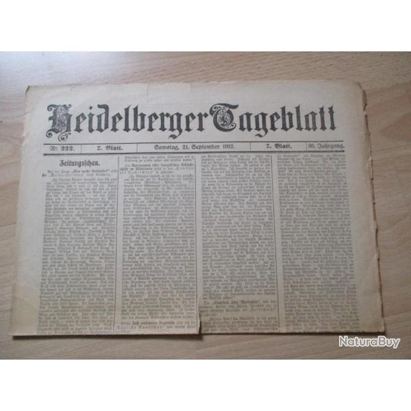 Journal Heidelberger Tageblatt 1912 (3)