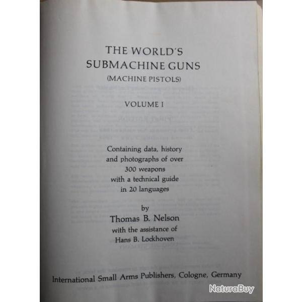 Livre The world's Submachine guns Vol 1 by Thomas B. Nelson