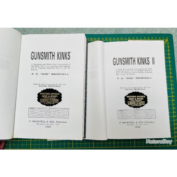 Livres GUNSMITH KINKS de Bob BROWNELL... Vol. 1 et 2 Livres sur les